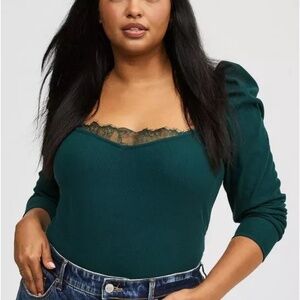 Torrid Sweetheart Puff Sleeve Top